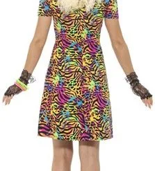 Smiffy's 80s Neon Tijger Dames Carnavalskostuum 7 Smiffy's 80s Neon Tijger Dames Carnavalskostuum -Lynn Dame 80s neon tijger dames carnavalskostuum 3