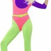 Smiffy's 80s Workout Carnavals Dames Kostuum -Lynn Dame 80s workout carnavals dames kostuum