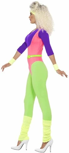 Smiffy's 80s Workout Carnavals Dames Kostuum 4 Smiffy's 80s Workout Carnavals Dames Kostuum - Afbeelding 2