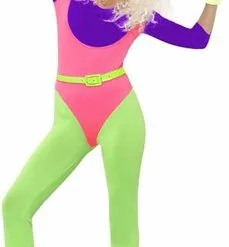 Smiffy's 80s Workout Carnavals Dames Kostuum