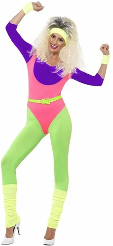 Smiffy's 80s Workout Carnavals Dames Kostuum 3 Smiffy's 80s Workout Carnavals Dames Kostuum