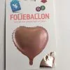 4 Het Moment Service Bel -Lynn Dame Folieballon hart rosegoud 579
