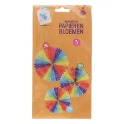 4 Het Moment Verjaardagskaars 3 -Lynn Dame Regenboog papieren bloemen 1