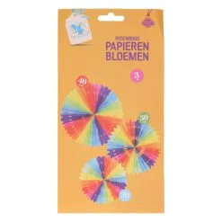 4 Het Moment Verjaardagskaars 3 -Lynn Dame Regenboog papieren bloemen 2