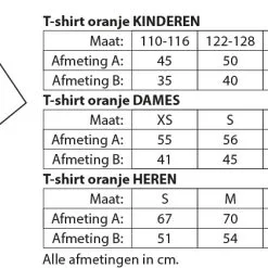 Vlinderdas Oranje -Lynn Dame T shirt oranje heren S 1