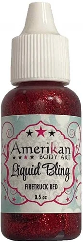 Amerikan Body Art Liquid Bling Firetruck Red 3 Amerikan Body Art Liquid Bling Firetruck Red