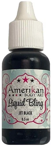 Amerikan Body Art Liquid Bling Jet Black 3 Amerikan Body Art Liquid Bling Jet Black