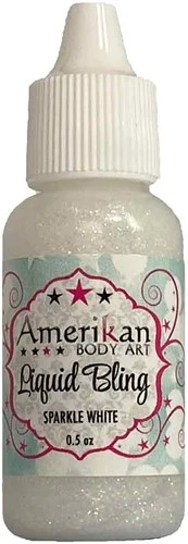 Amerikan Body Art Liquid Bling Sparkle White 3 Amerikan Body Art Liquid Bling Sparkle White
