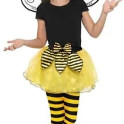 Smiffy's Bij Kostuum Geel Zwart Kids Meisje One Size