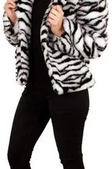 Party Xplosion Bontjas Carnaval Zebra Dames