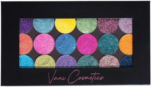 Brights Palette Pressed Glitter Vani Cosmetics 3 Brights Palette Pressed Glitter Vani Cosmetics