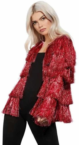 FEVER Carnaval Jas Dames Rood 3 FEVER Carnaval Jas Dames Rood