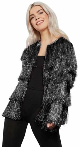 FEVER Carnaval Jas Dames Zwart 3 FEVER Carnaval Jas Dames Zwart