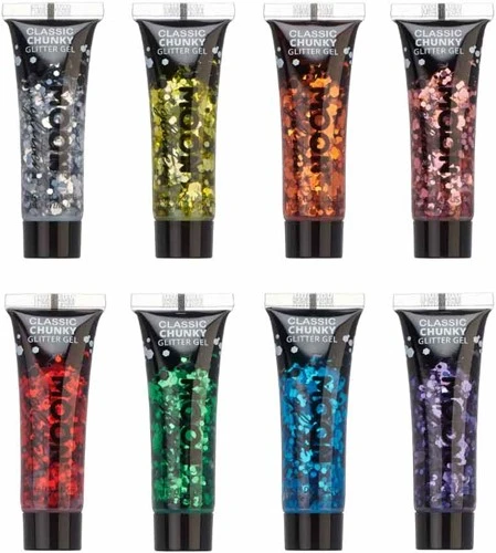 Moon Creations Chunky Glitter Gel Classic Zilver 5 Moon Creations Chunky Glitter Gel Classic Zilver - Afbeelding 3