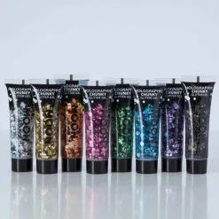 Moon Creations Chunky Glitter Gel Holographic Roze -Lynn Dame chunky glitter gel holographic roze 2