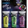Moon Creations Chunky Glitter Gels Neon Geel Groen Paars 2 Moon Creations Chunky Glitter Gels Neon Geel Groen Paars -Lynn Dame chunky glitter gels neon geel groen paars