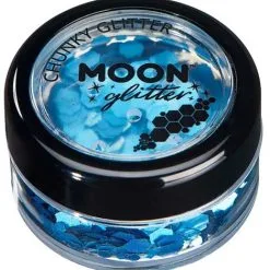 Moon Creations Chunky Glitter Holographic Blauw