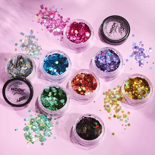 Moon Creations Chunky Glitter Holographic Paars 5 Moon Creations Chunky Glitter Holographic Paars - Afbeelding 3