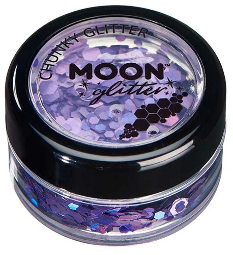Moon Creations Chunky Glitter Holographic Paars 3 Moon Creations Chunky Glitter Holographic Paars