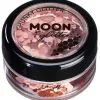 Moon Creations Chunky Glitter Holographic Rose Goud -Lynn Dame chunky glitter holographic rose goud