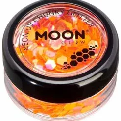 Moon Creations Chunky Glitter Neon UV Oranje
