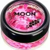 Moon Creations Chunky Glitter Neon UV Rose -Lynn Dame chunky glitter neon uv rose