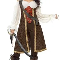 Smiffy's Deluxe Piraten Dames Kostuum