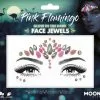 Moon Creations Face Jewels Glow In The Dark Pink Flamingo