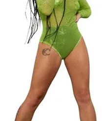 Fever Cannabis Sheer Bodysuit