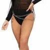 Fever Long Sleeve Striped Bodysuit -Lynn Dame fever long sleeve striped bodysuit