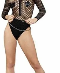 Fever Long Sleeve Striped Rondjes Bodysuit