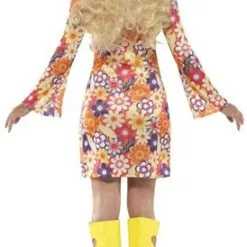 Smiffy's Flower Power Dameskostuum -Lynn Dame flower power dameskostuum 3