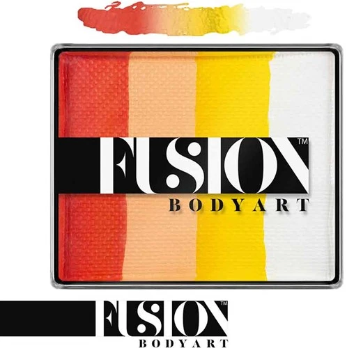 FUSION BODY ART Fusion Rainbow Cake Glowing Tiger 50 Gram 4 FUSION BODY ART Fusion Rainbow Cake Glowing Tiger 50 Gram - Afbeelding 2