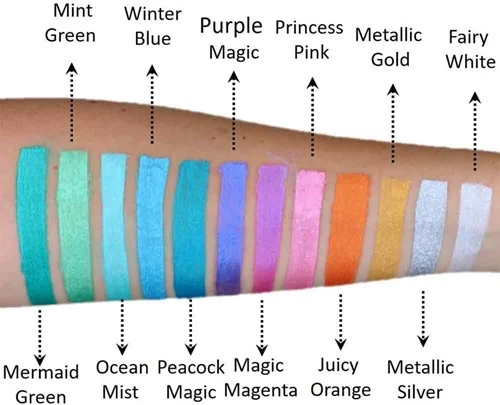 FUSION BODY ART Fusion Schmink Pearl Mermaid Green 25 Gram 4 FUSION BODY ART Fusion Schmink Pearl Mermaid Green 25 Gram - Afbeelding 2