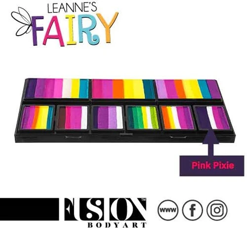 FUSION BODY ART Fusion Splitcake Schmink Leannes Pink Pixie 30 Gram 4 FUSION BODY ART Fusion Splitcake Schmink Leannes Pink Pixie 30 Gram - Afbeelding 2