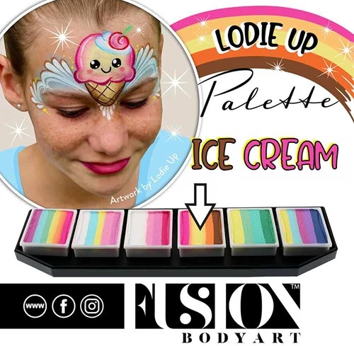 FUSION BODY ART Fusion Splitcake Schmink Lodie Up Ice Cream 30 Gram 4 FUSION BODY ART Fusion Splitcake Schmink Lodie Up Ice Cream 30 Gram - Afbeelding 2