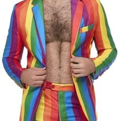 Stand Out Suits Regenboog Herenkostuum -Lynn Dame gaypride kostuum kopen