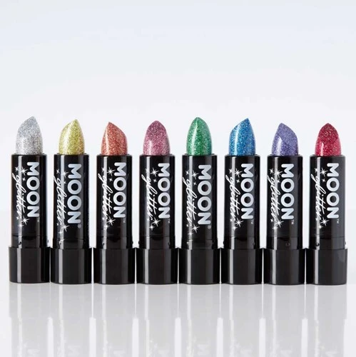 Moon Creations Glitter Holographic Lipstick Groen 5 Moon Creations Glitter Holographic Lipstick Groen - Afbeelding 3