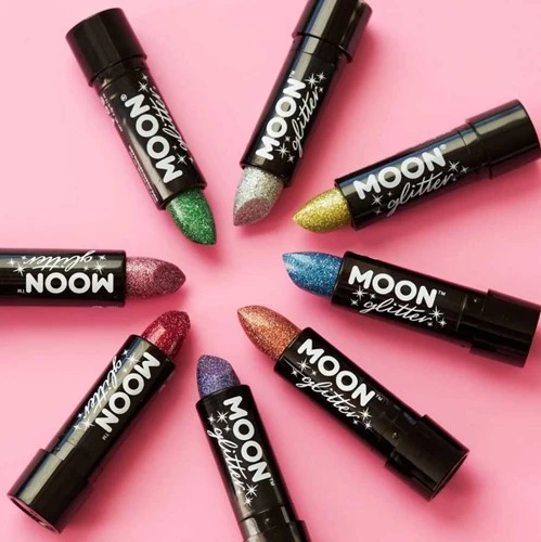 Moon Creations Glitter Holographic Lipstick Paars 3 Moon Creations Glitter Holographic Lipstick Paars - Afbeelding 2