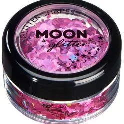 Moon Creations Glitter Shapes Holographic Roze