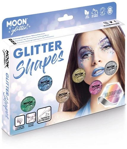 Moon Creations Glitter Shapes Holographic Voordelset 3 Moon Creations Glitter Shapes Holographic Voordelset