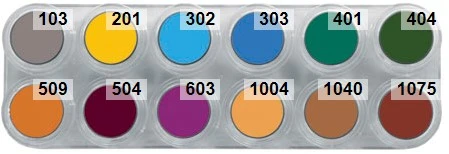 Grimas Water Make-up Pure Palet B12 4 Grimas Water Make-up Pure Palet B12 - Afbeelding 2