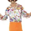 Smiffy's Groovy Hippie Heren Blouse -Lynn Dame groovy hippie heren blouse
