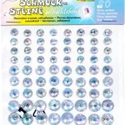 FOLIA Holografische Sier Stenen Iridescent Clear