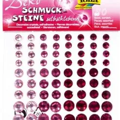 FOLIA Holografische Sier Stenen Sparkling Red