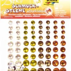 FOLIA Holografische Sier Stenen Sparkling Yellow