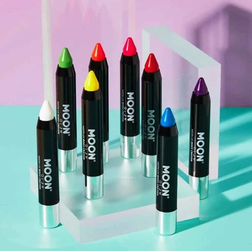 Moon Creations Intense Neon Body Crayons Groen 4 Moon Creations Intense Neon Body Crayons Groen - Afbeelding 2