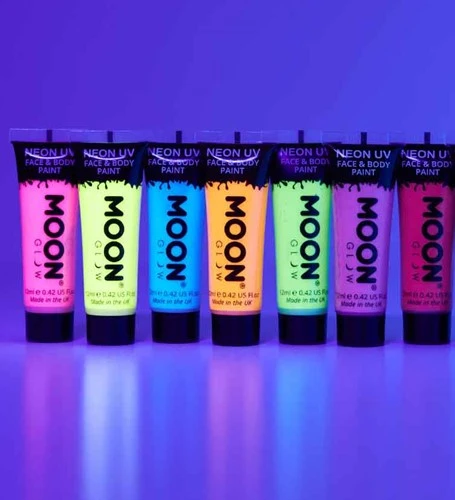 Moon Creations Intense Neon Face And Body Paint Geel 12ml 5 Moon Creations Intense Neon Face And Body Paint Geel 12ml - Afbeelding 3