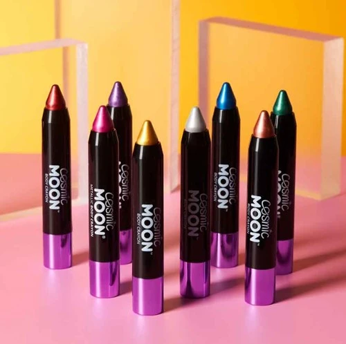 Moon Creations Metallic Body Crayons Schminkstift Zilver 5 Moon Creations Metallic Body Crayons Schminkstift Zilver - Afbeelding 3