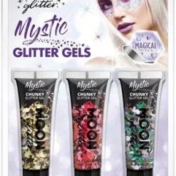 Moon Creations Mystic Glitter Gel Set Goud Rood Galaxy